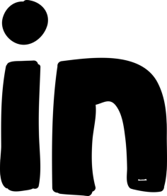 Linkedin Logo Sketch Style Svg Vector, Free Vectors File